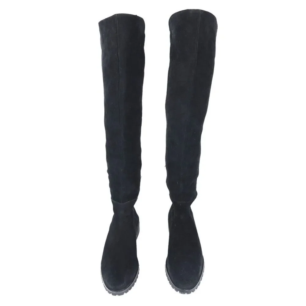 TUCKERNUCK Blondo Black Suede Waterproof Velma Boots Over The Knee Horse‎ Girl 7